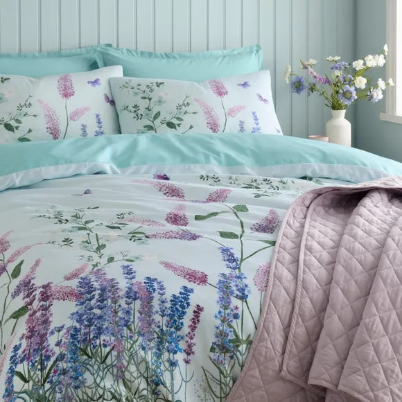 Butterfly Fields 180 Thread Count Cotton Sateen Duvet Cover & Pillowcase Set 3