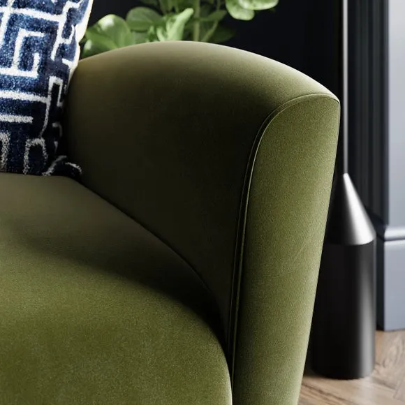Sven Modern Velvet Wing Chair 5