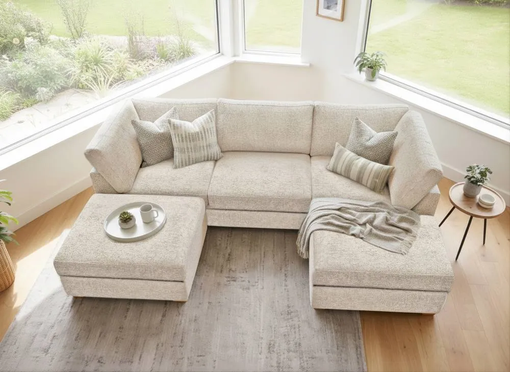 The Great Sofa Company Hyde U Shape Corner Sofa in Cream 6