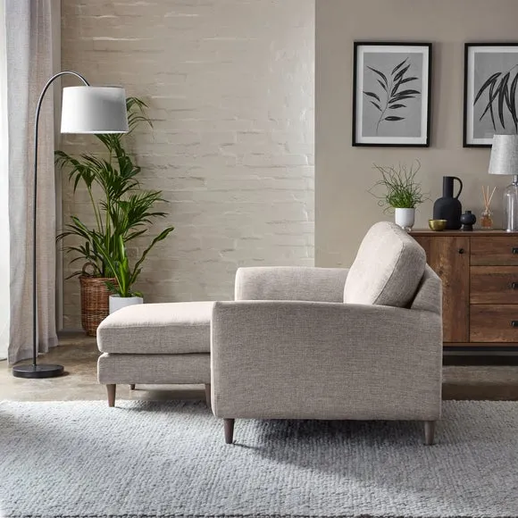 Sven Tonal Weave Reversible Corner Chaise Sofa 5