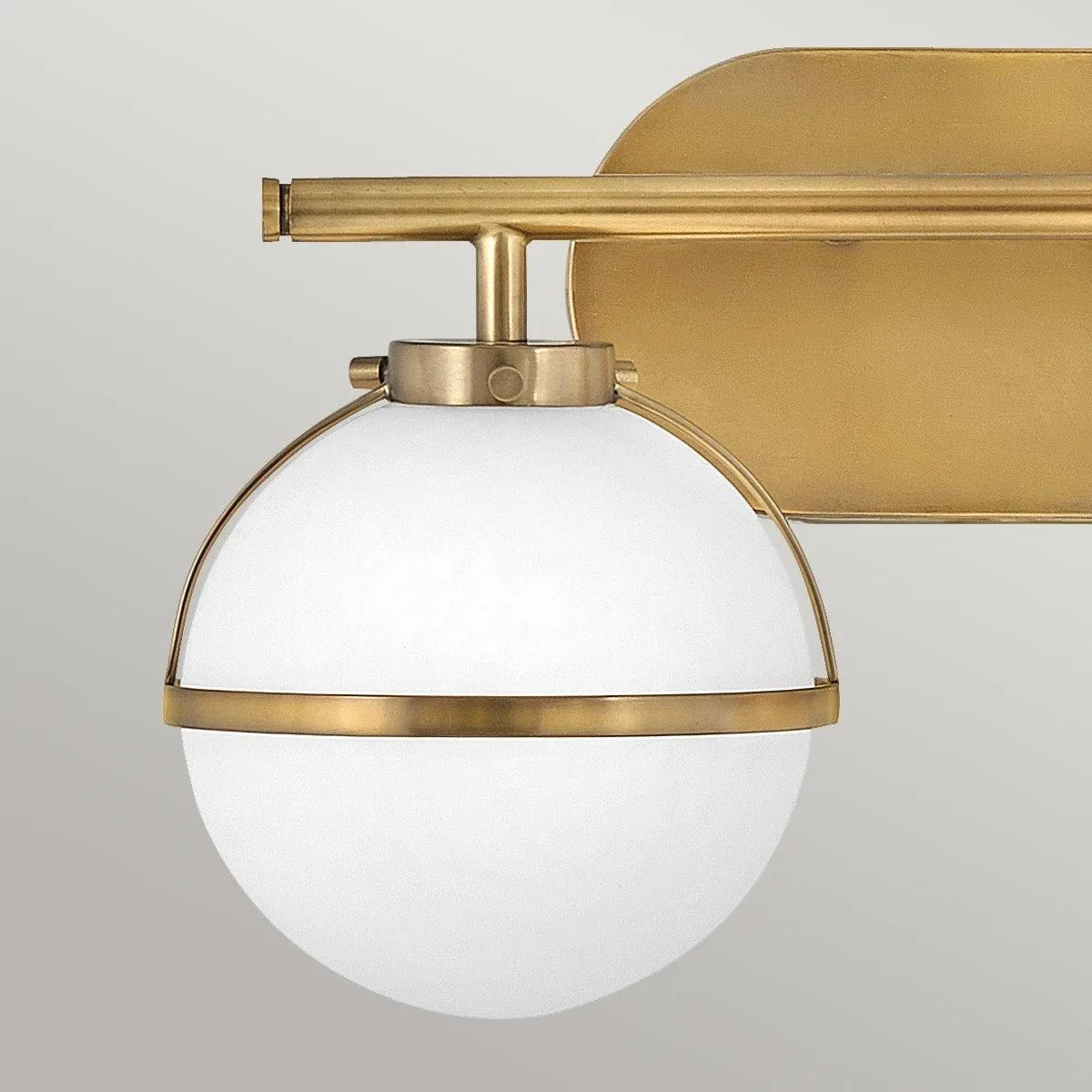 Netlighting Hinkley Hollis Bathroom Wall Lamp Heritage Brass IP44 in Yellow 2