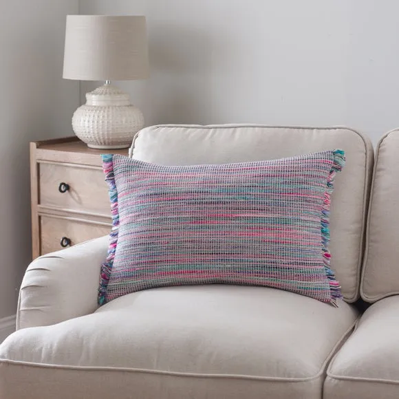Ava Fringe Cotton Rectangle Cushion