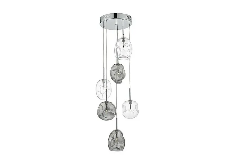 Quinn 6 Bulb Cluster Ceiling Light - Clear