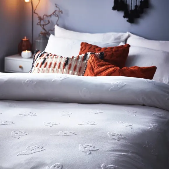 Yard Ghost Tufted 100% Cotton Duvet Cover and Pillowcase Set 3