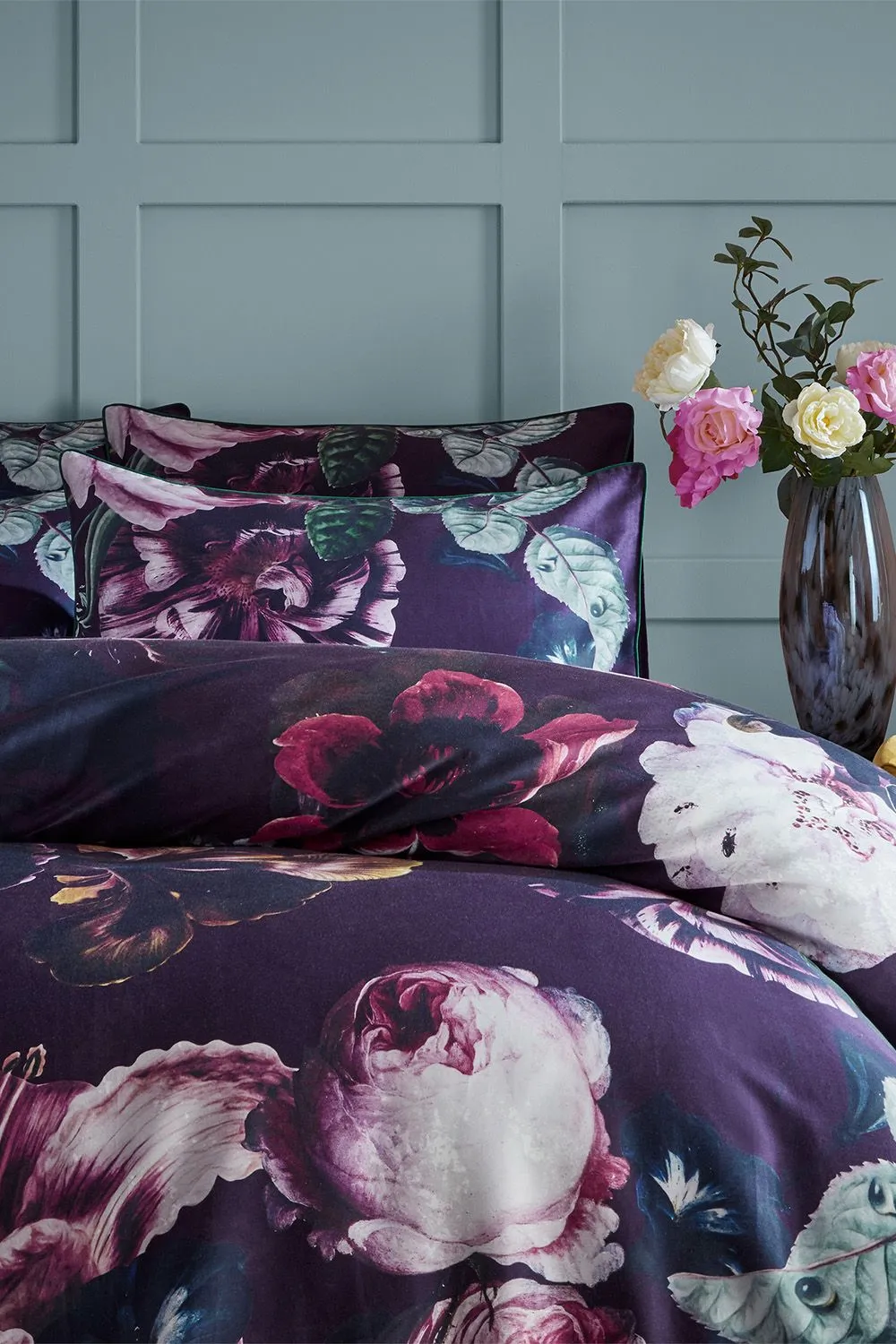 Paoletti Cordelia Floral 100% Cotton Duvet Cover Set 2