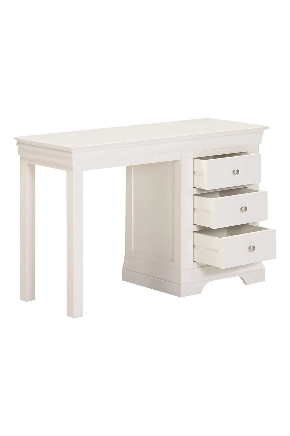 Seconique Bordeaux 3 Drawer Dressing Table Set in Ivory 5