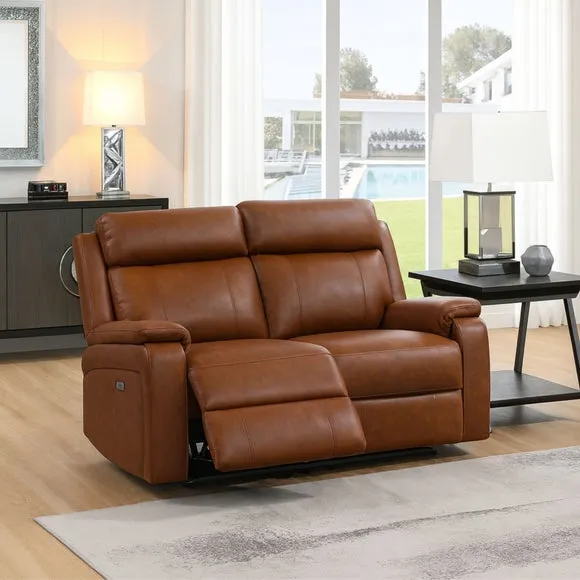 Bilston Leather 2 Seater Power Reclining Sofa