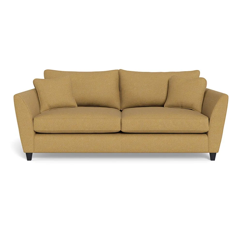 Heal's Torino 4 Seater Sofa Boucle Tweed Citrine Black Feet 1
