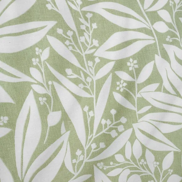 Catherine Lansfield Sorrel Leaves Reversible Duvet Cover & Pillowcase Set 5