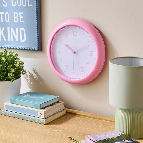 Charlie Round Plastic Wall Clock
