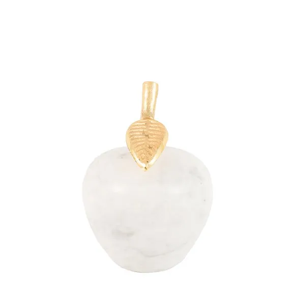 Cedar & Sage Perla Marble Apple Ornament 5