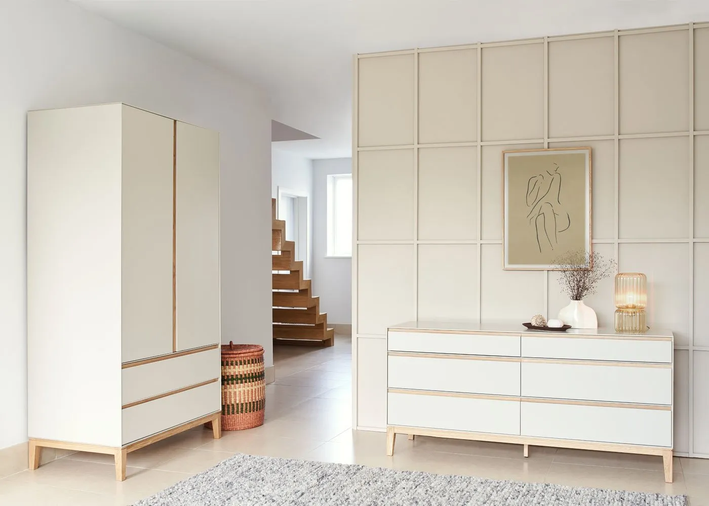 Heal's Lars Double Wardrobe in Cashmere and Oak 1