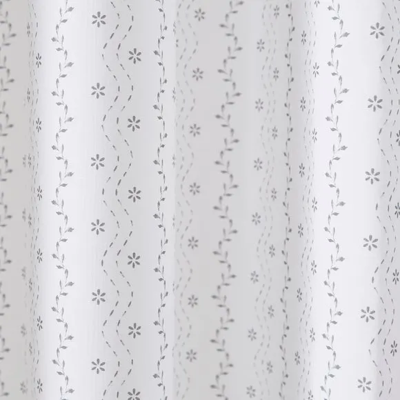 Ditsy Stripe Blackout Eyelet Curtains 3