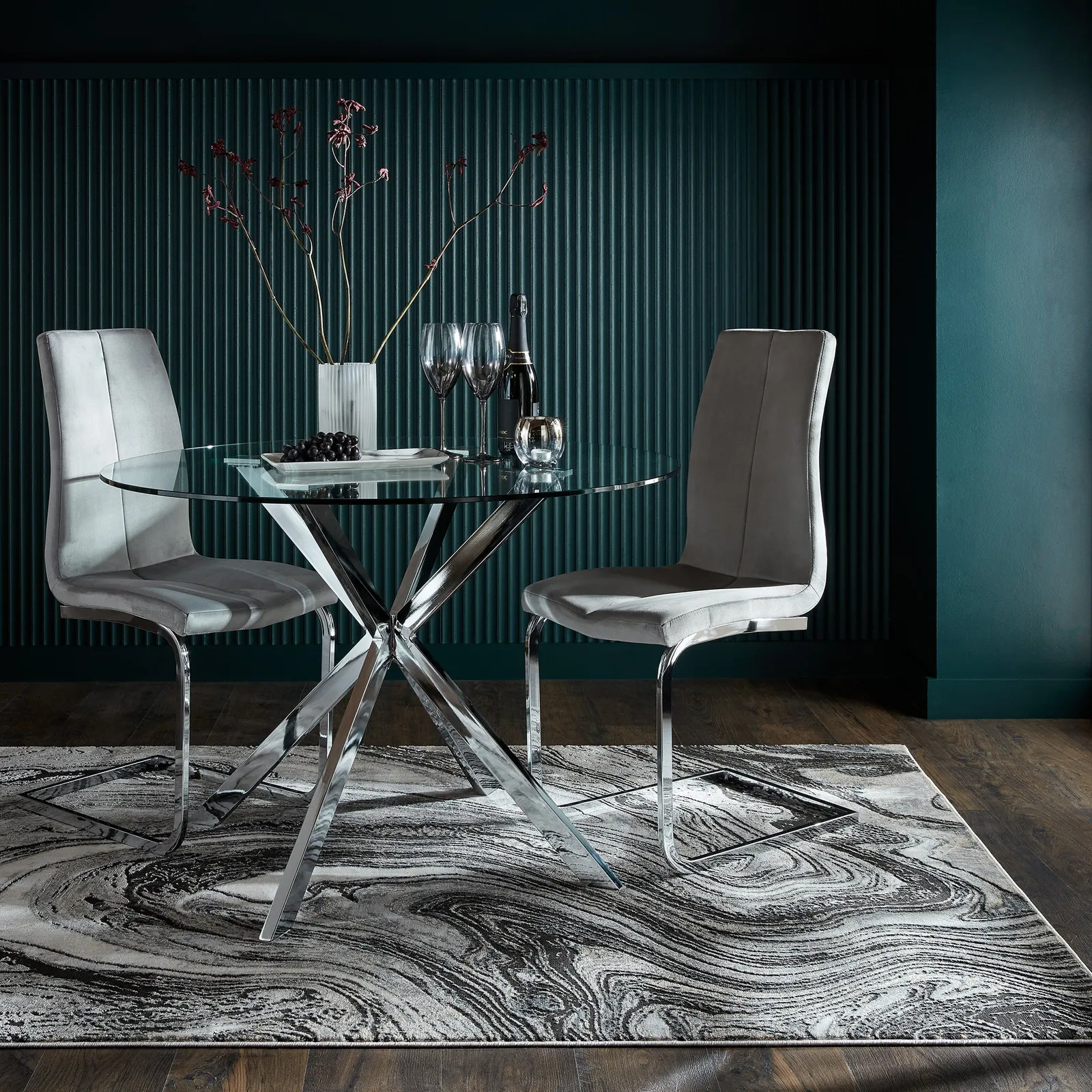 Anya Marble Rug Anya Marble Silver