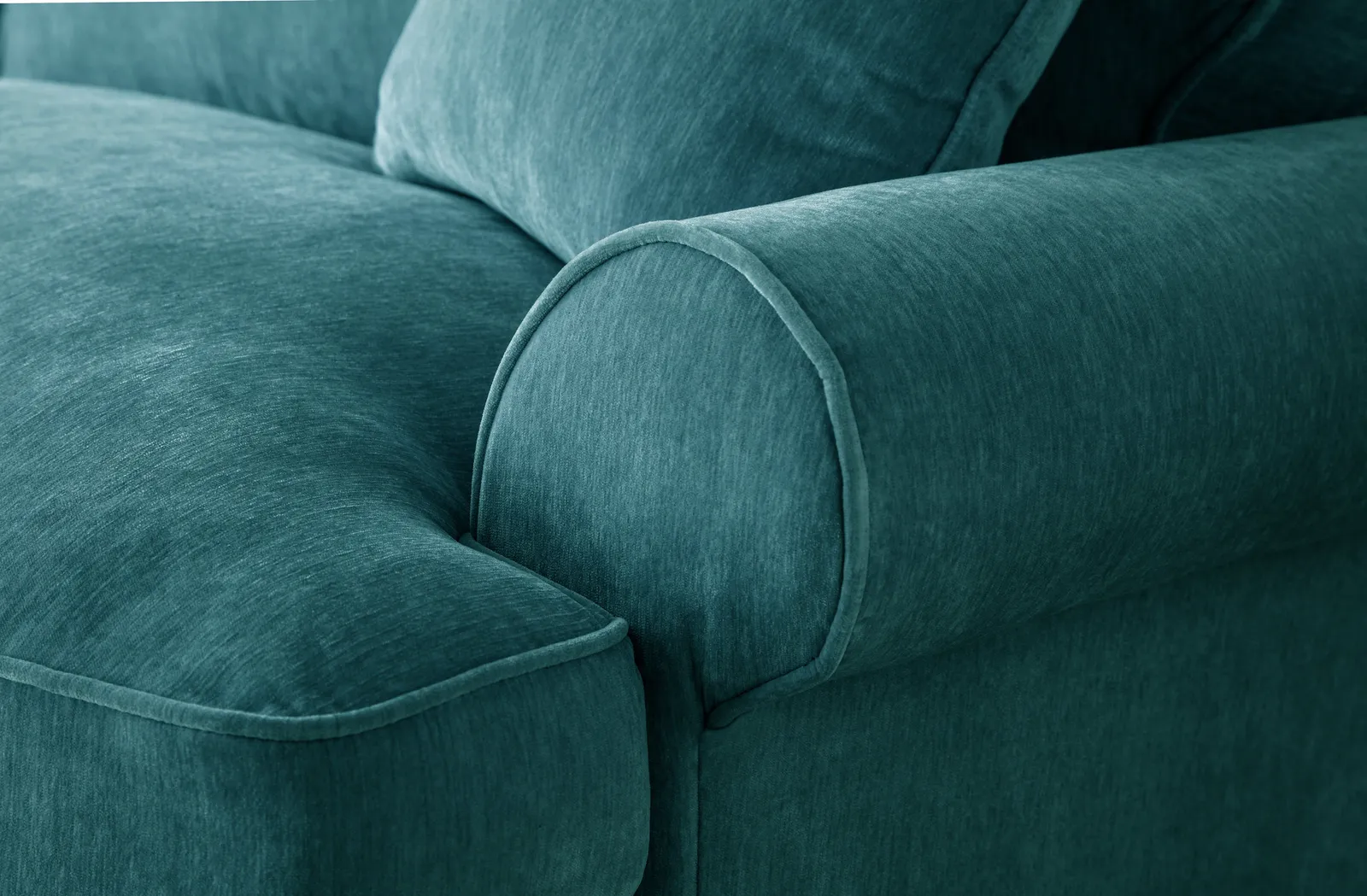 The Great Sofa Company Ezra 2 Seater Textured Velvet Sofa - Scroll Arm in Emerald 4