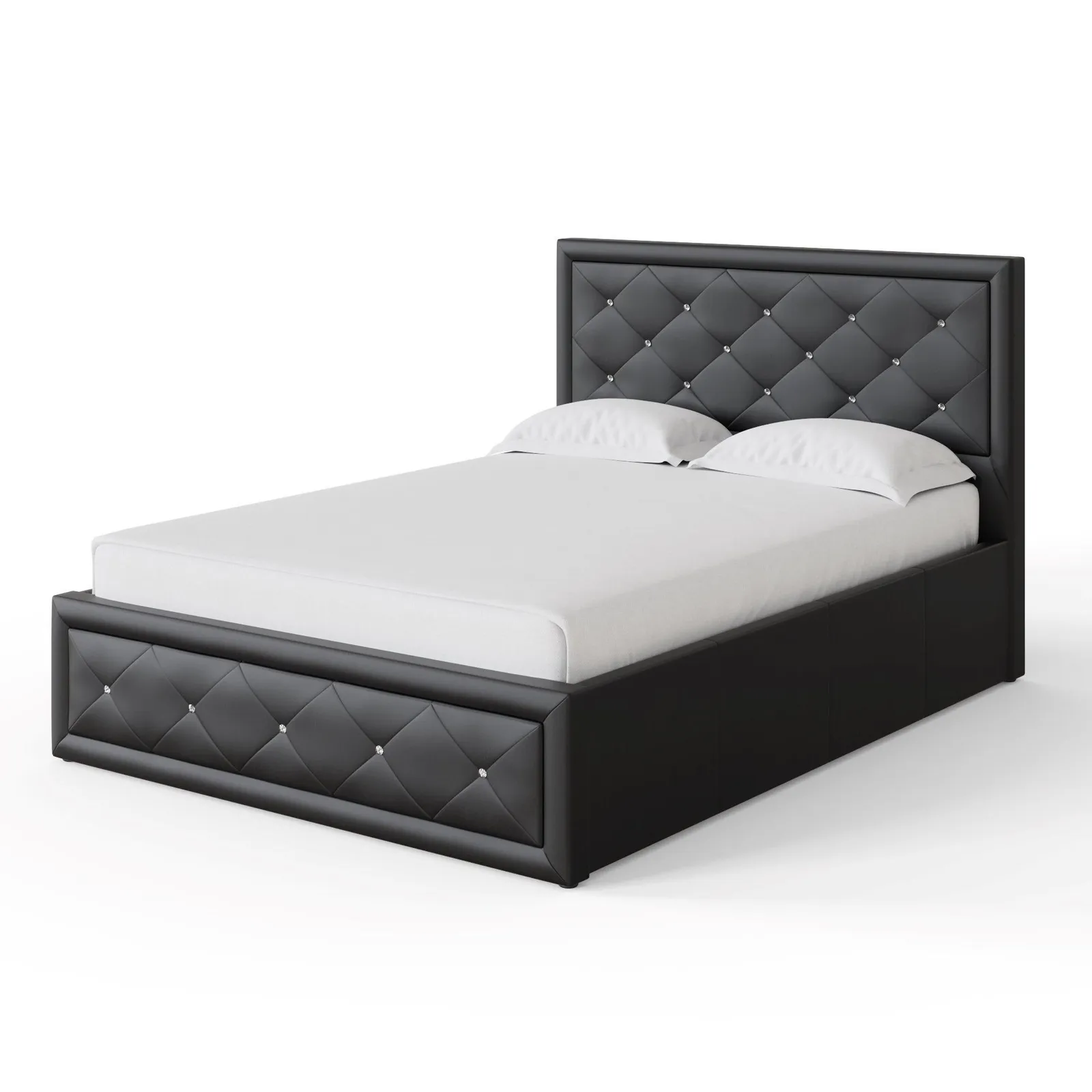 GFW Hollywood Ottoman Storage Bed in Black 4