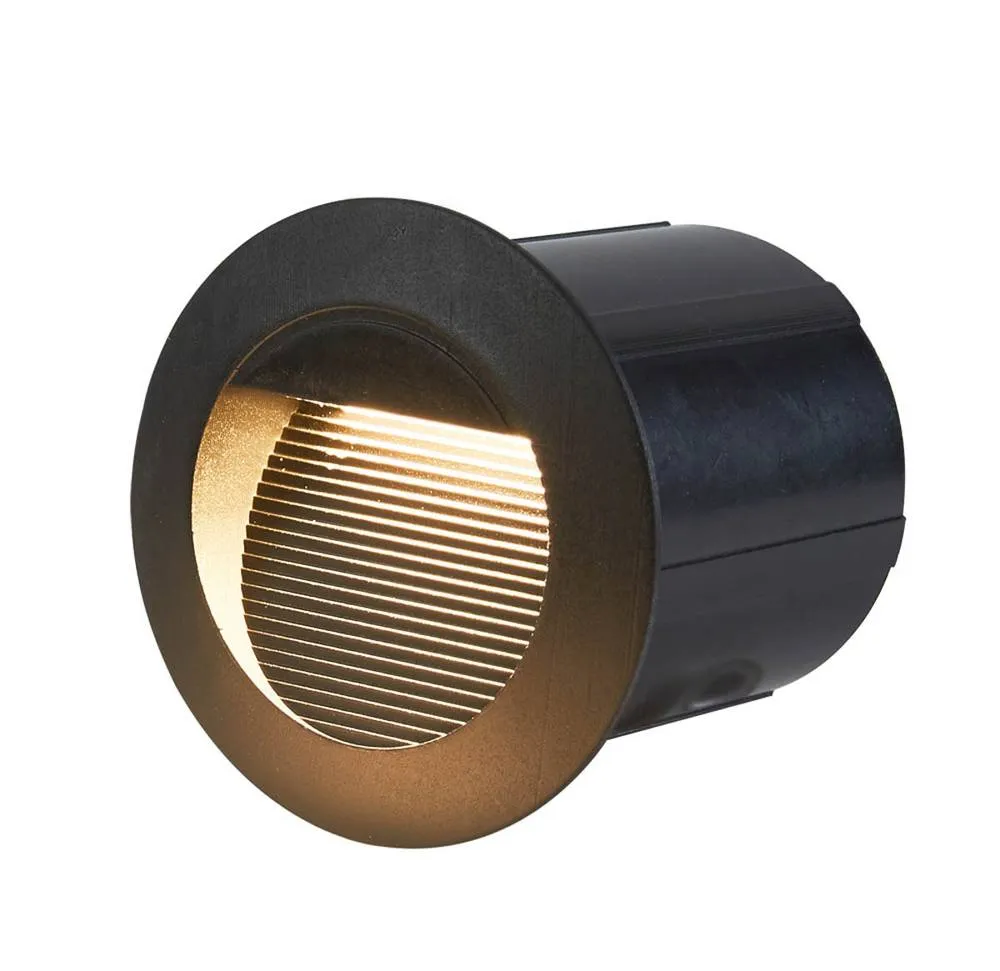 Netlighting Piani Outdoor Recessed Wall Lamp Black 4000K Neutral White IP65 2