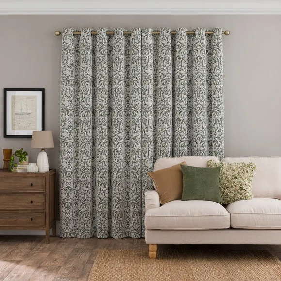 Alora Chenille Thermal Eyelet Curtains 4