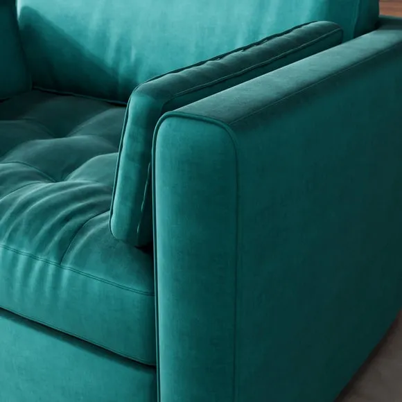 Zoe II Velvet Snuggle Chair 4