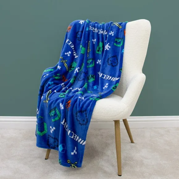 Minecraft Fleece 150cm x 100cm Throw Blanket