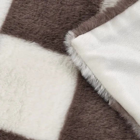 Cosy Soft Checkerboard Throw Blanket 130cm x 170cm 3