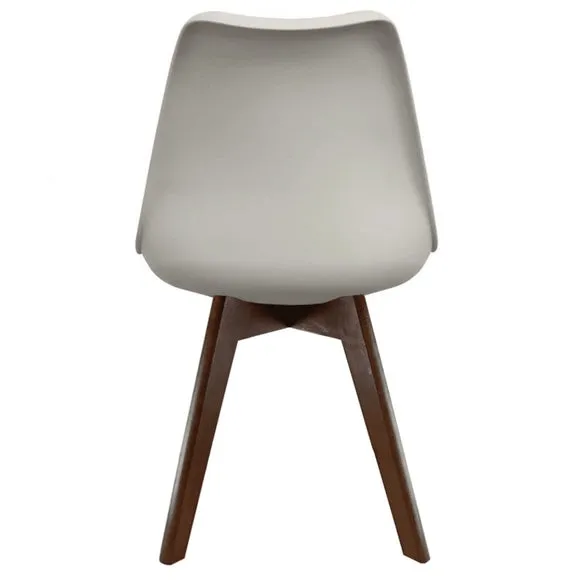 Fusion Living Soho Plastic Dining Chair with Squared Legs 6