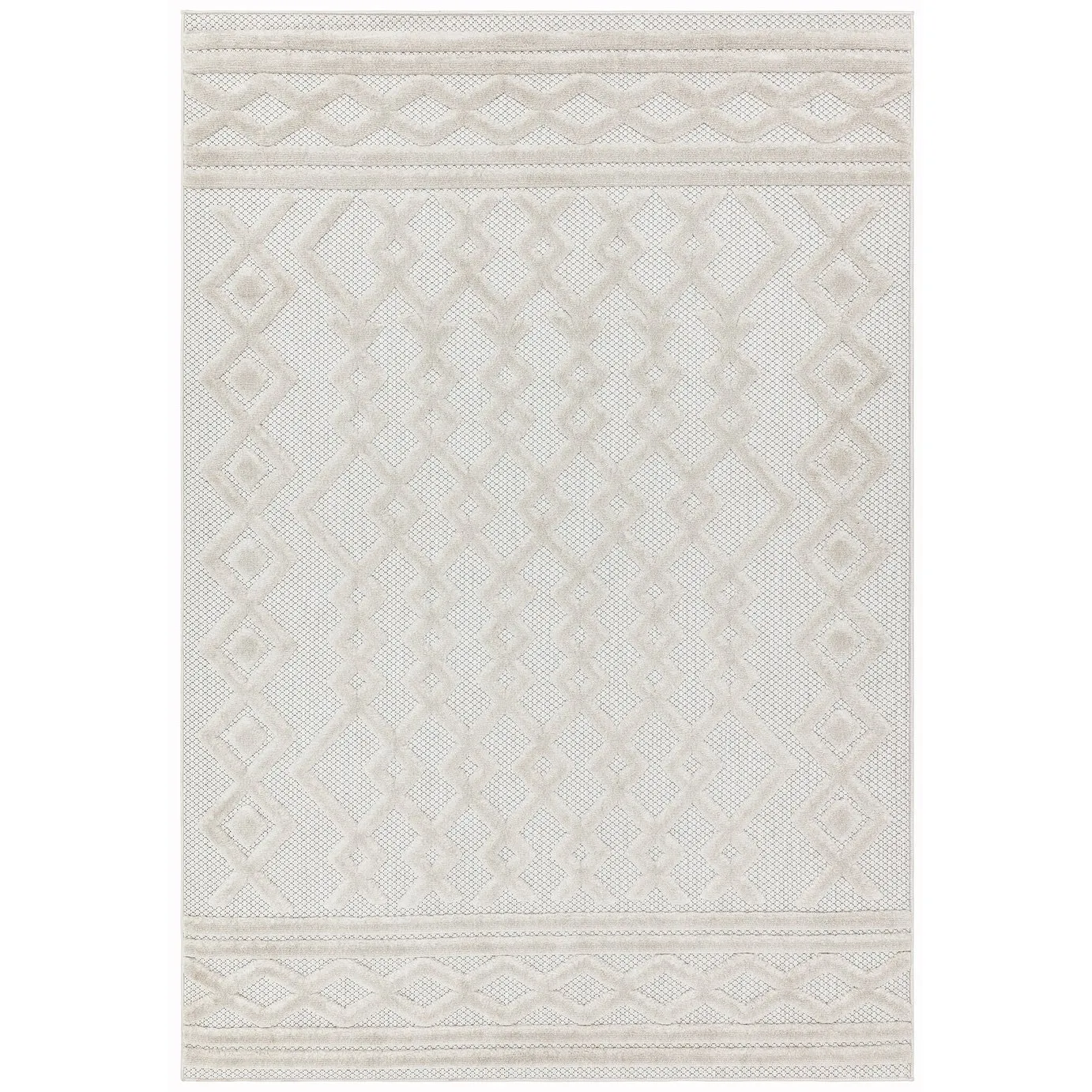 Asiatic Salta Geometric In & Outdoor Rug - 120x170cm - Cream