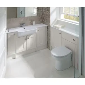 Duarti By Calypso Highwood 400mm Floor Reaching Full Depth Toilet Unit - Taupe 2