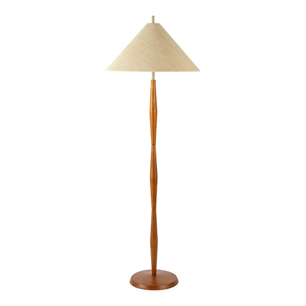 Heal's Osaka Floor Lamp Walnut Finish 3