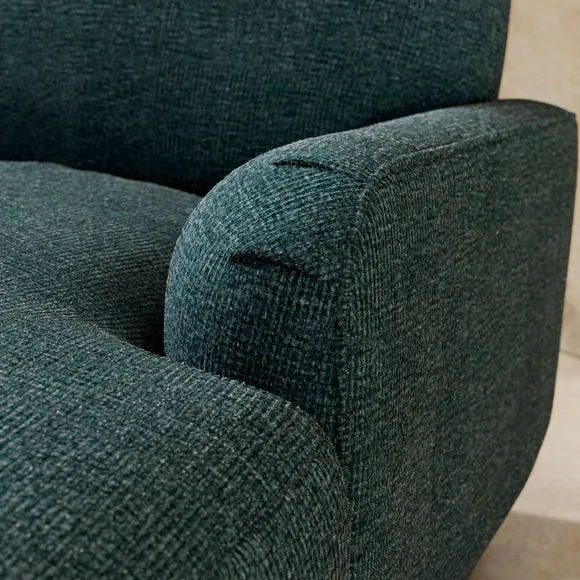 Arthur Waffle Chenille Corner Chaise Sofa 3