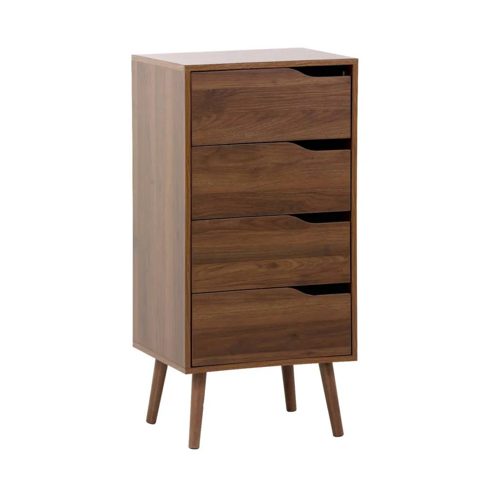 sweeek Tall chest of drawers wood decor 4 drawers in Dark Brown 2