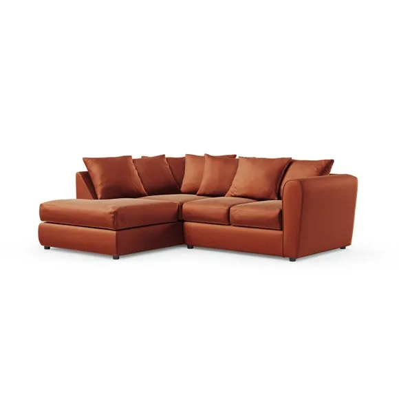 Blake Curved Arm Opulent Velvet Corner Chaise Sofa 6
