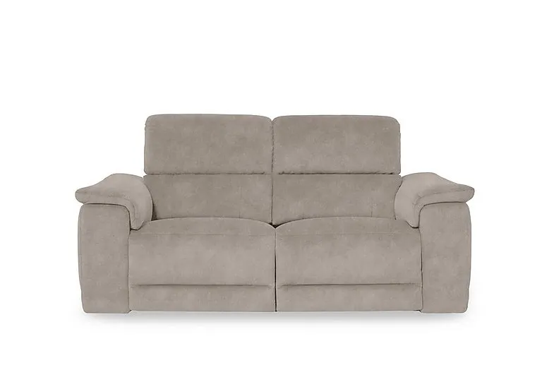 Genius Fabric 3 Seater Power Recliner Sofa with Power Headrests - Dexter Ivory