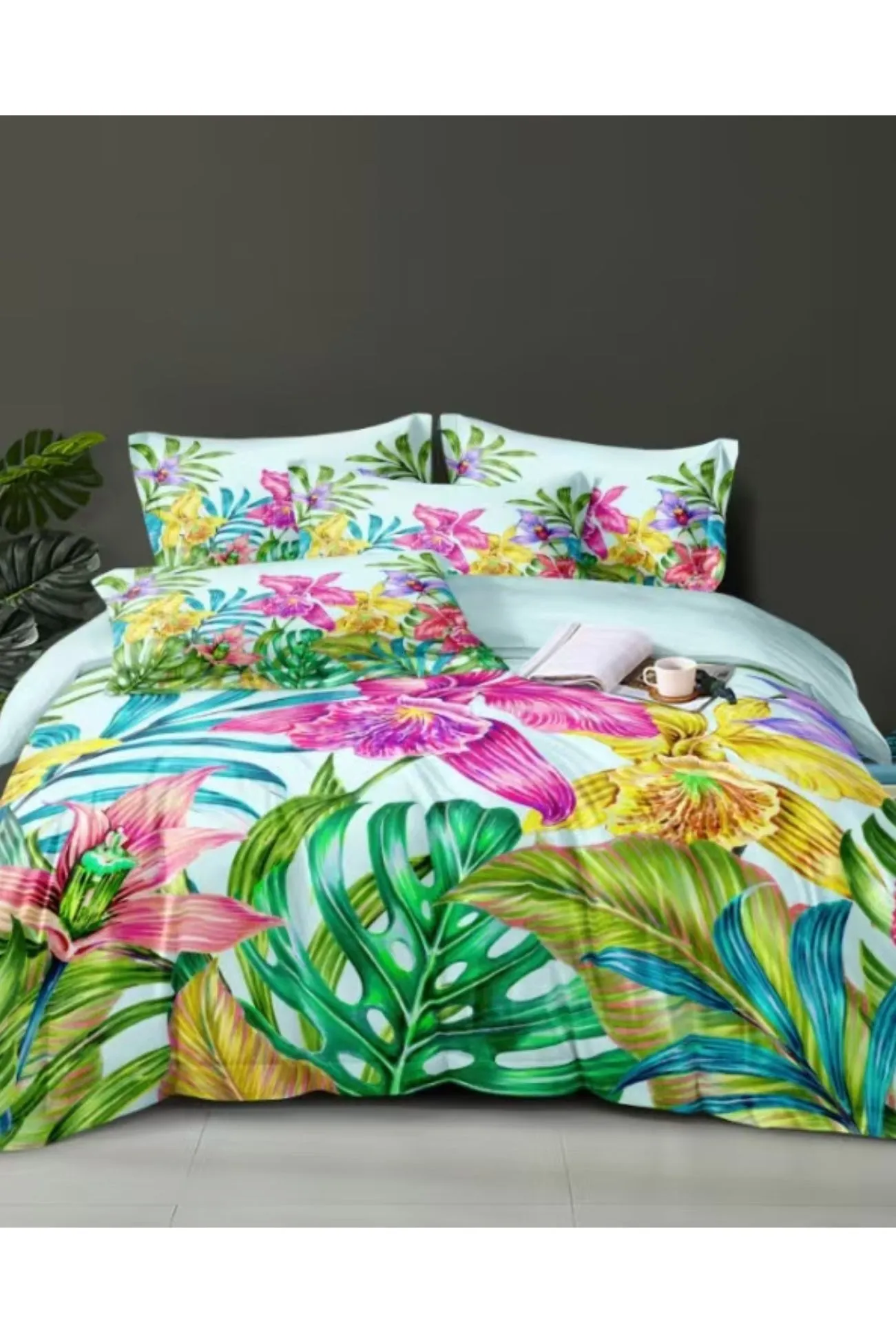 Ezysleep Azure Floral Printed Duvet Set 1