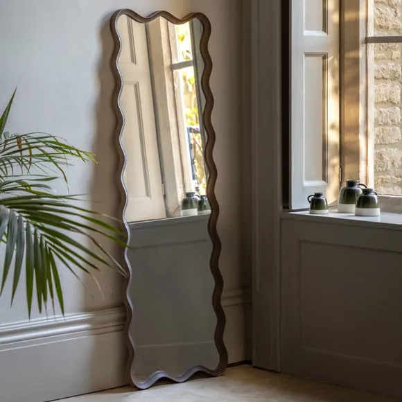 Cedar and Sage Willow Leaner Mirror 1