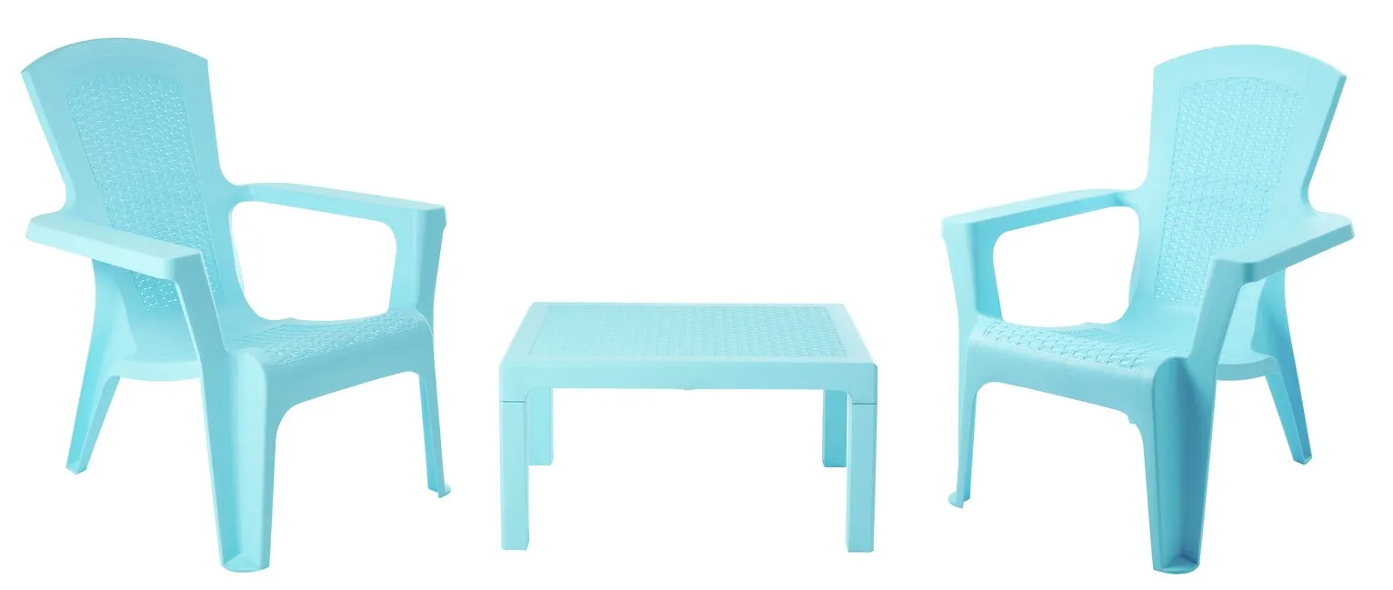 Argos Home Baltimore 2 Seater Bistro Set - Blue