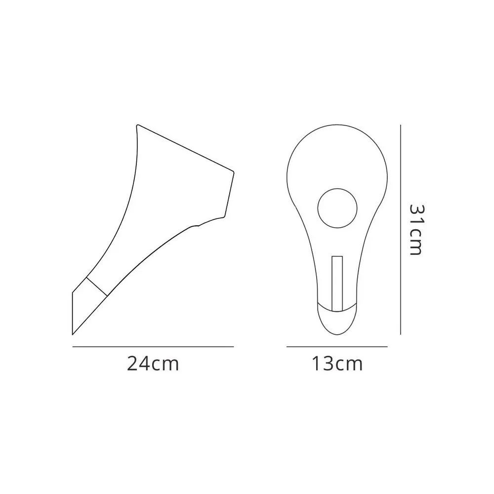 Netlighting Ora Wall Lamp 1 Light E27 Gloss White White Acrylic Polished Chrome 2