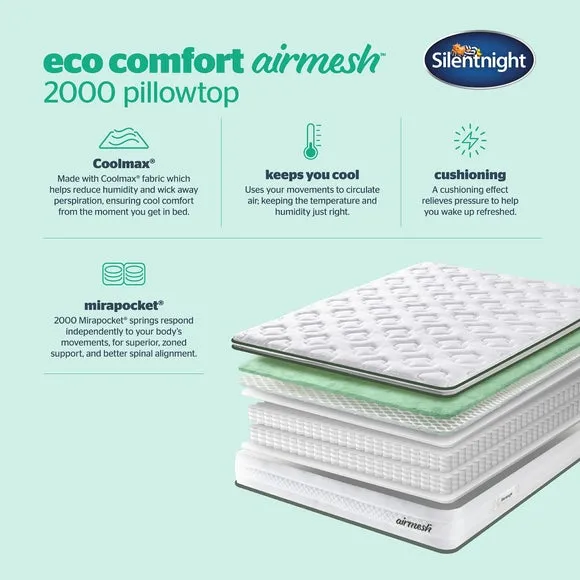 Silentnight Eco Comfort Airmesh 2000 PilTop 5