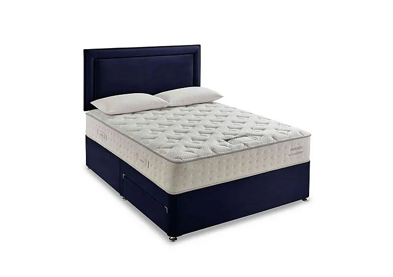 Revitalise Ortho 1400 Divan Set - Super King - Smooth Velvet Maritime