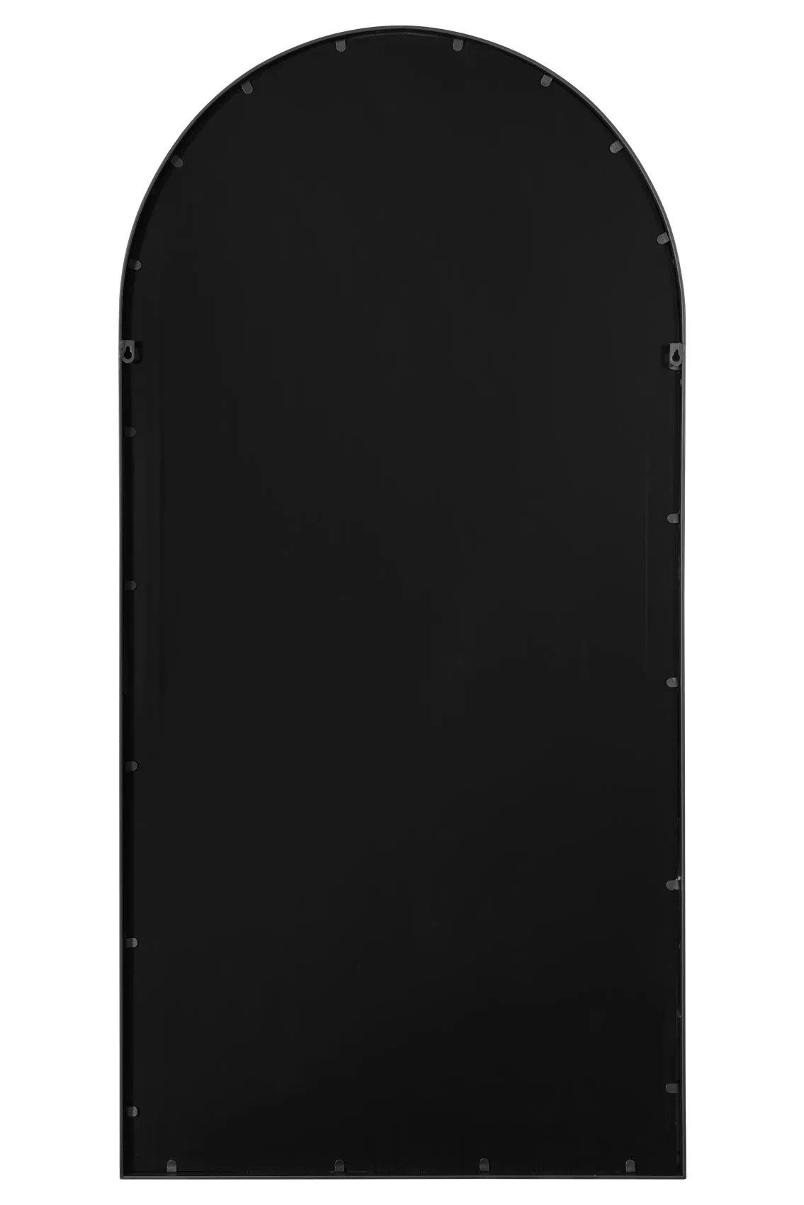 MirrorOutlet Black Metal Framed Arched Garden Wall Mirror 63" X 31" (160CM X 80CM) 3