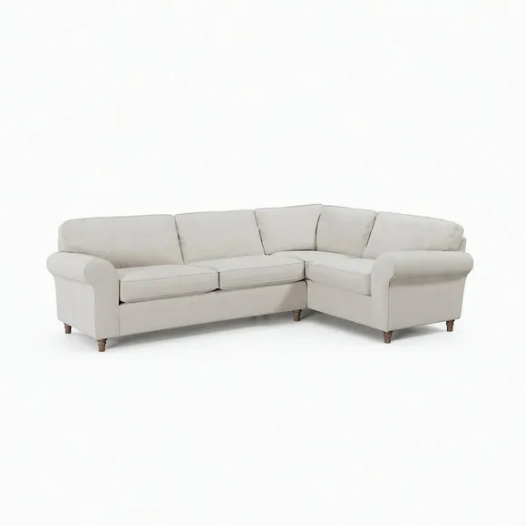 Flori Chenille Soft Texture Corner Sofa 6