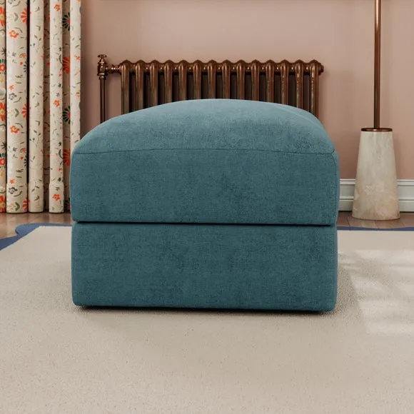 Hattie Tonal Plush Chenille Storage Footstool 3