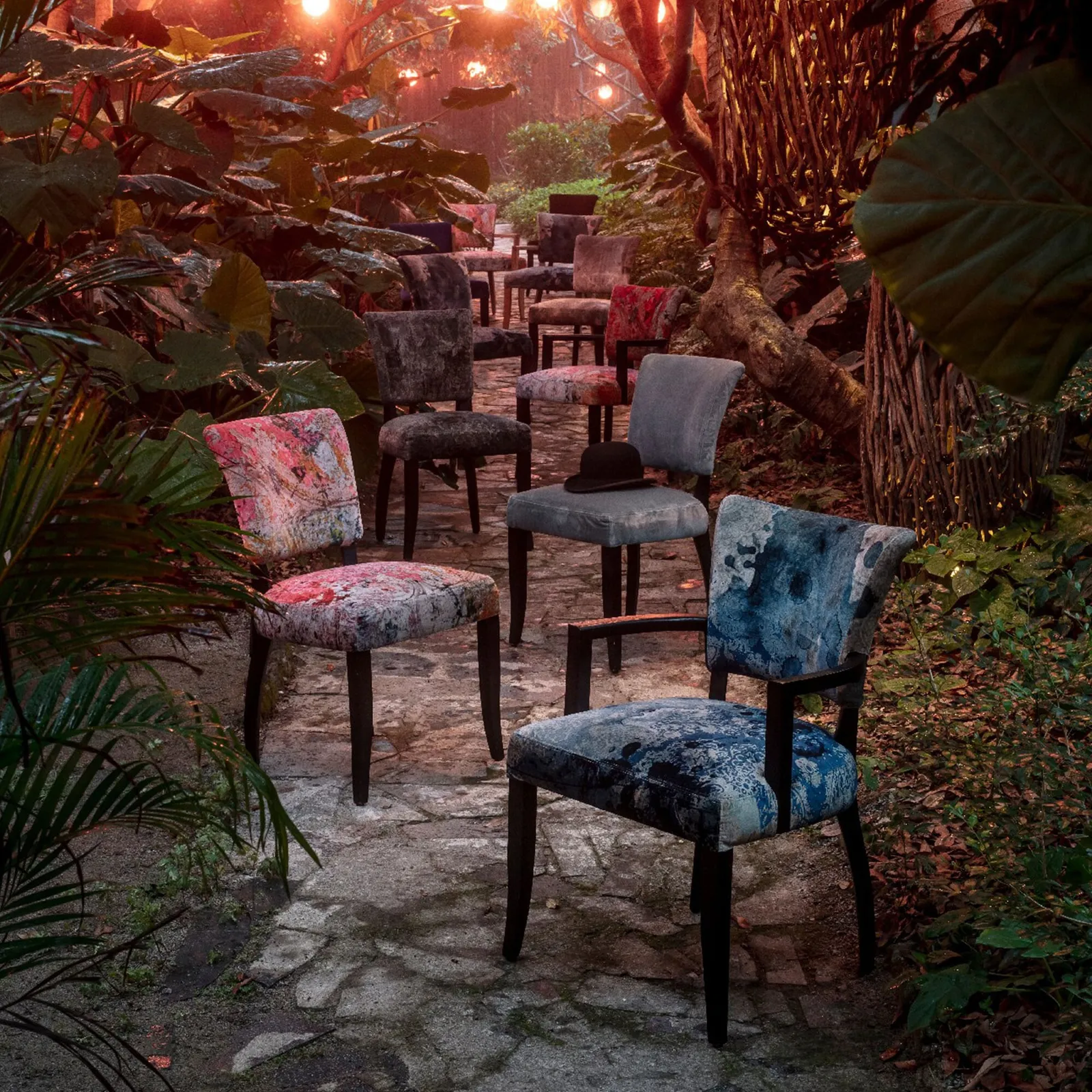 Timothy Oulton Mimi Dining Chair, Pink Velvet | Barker & Stonehouse 3
