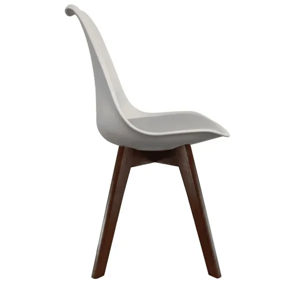 Fusion Living Soho Plastic Dining Chair with Squared Legs 4