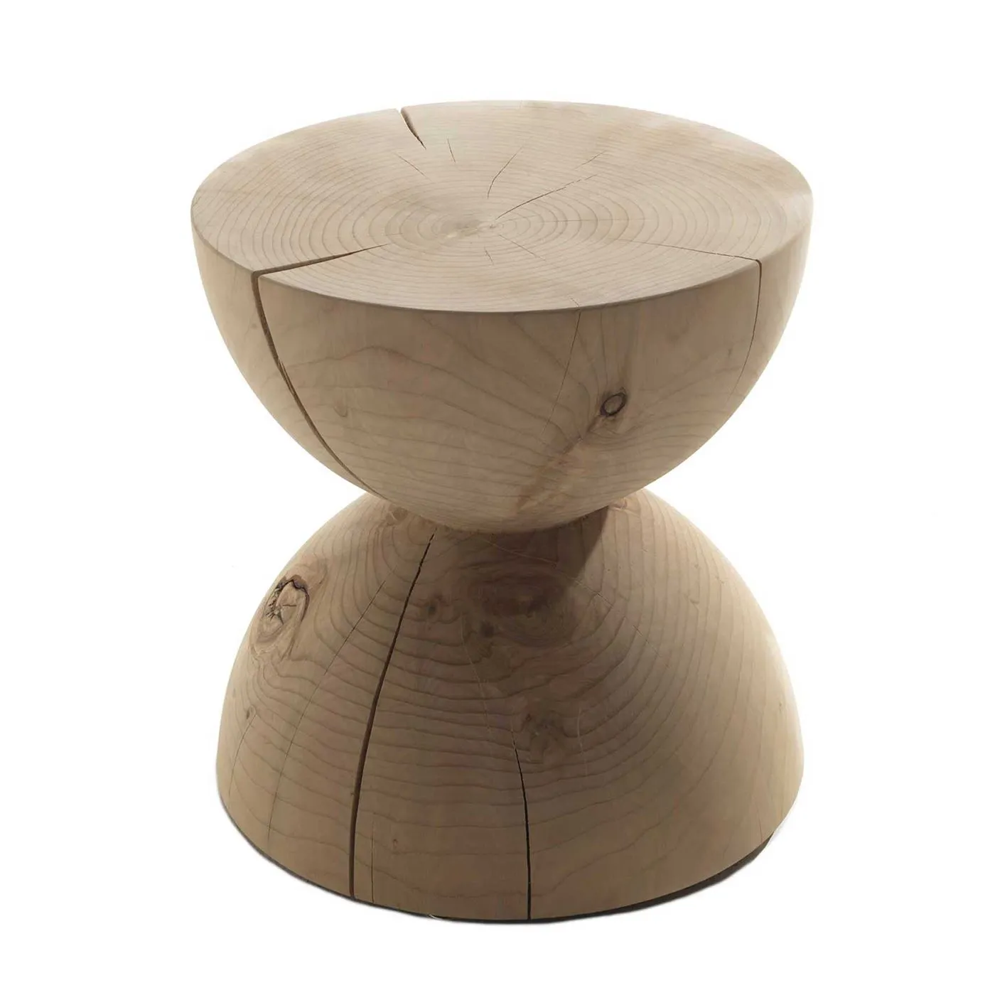 Riva 1920 Clessidra Wooden Stool, Mario Botta