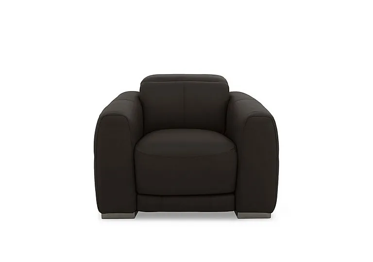 Edison Leather Chair - Dark Chocolate