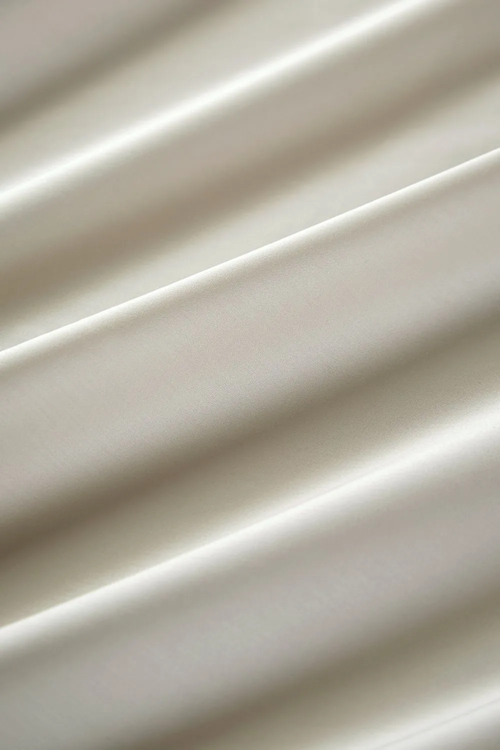 CHRISTY 400TC Luxury Cotton Sateen Plain Dye Full Sheet Bundle in Cream 3