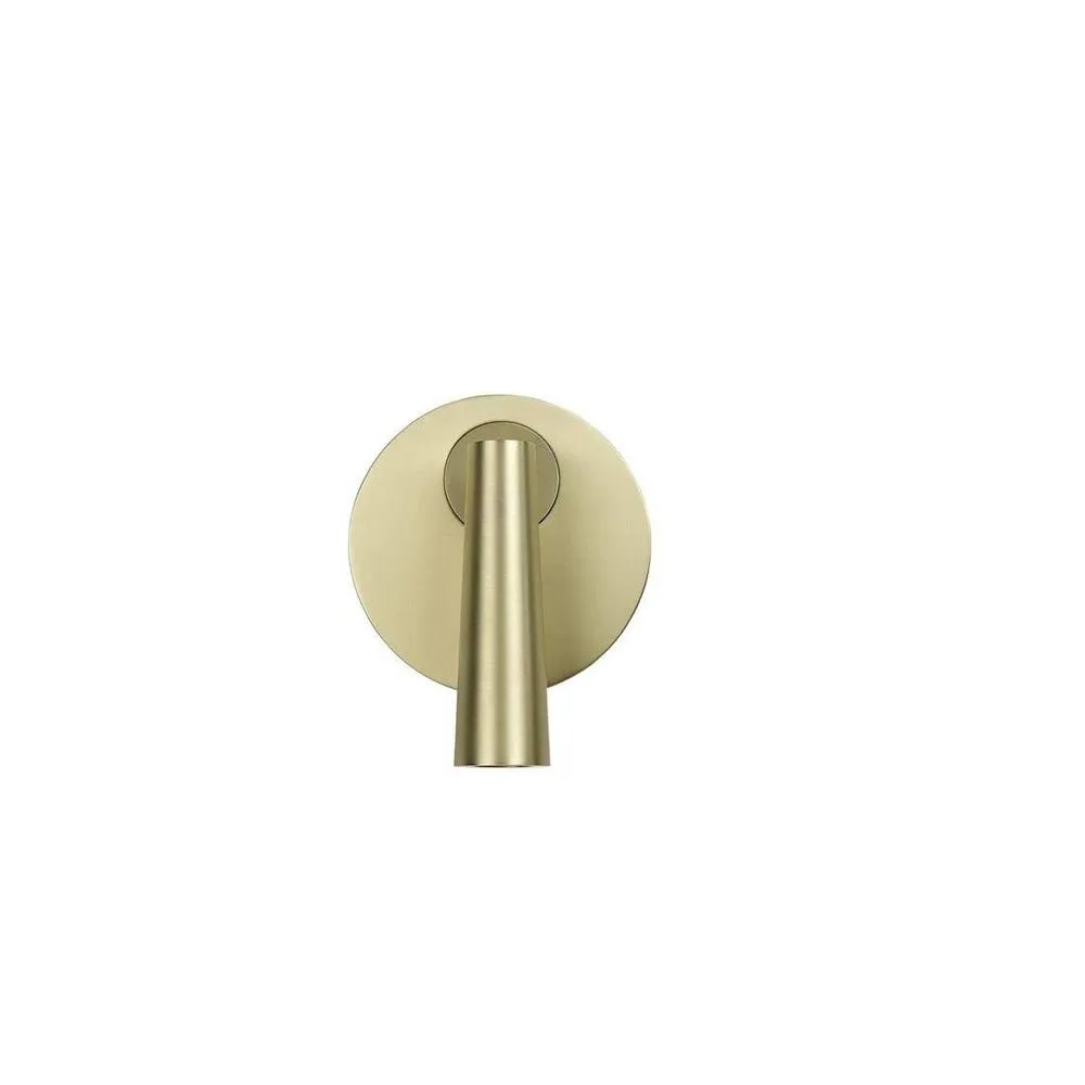 Netlighting Gamma LED Wall Reading Light Satin Gold 179lm 2700K