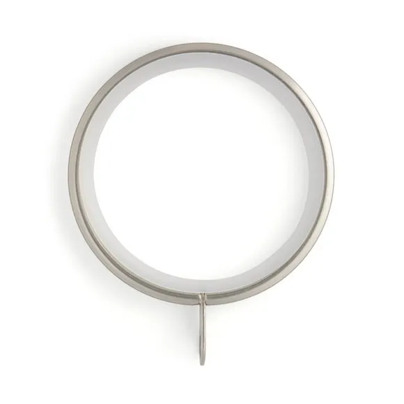 Pack of 6 Flat Lined Curtain Rings 2