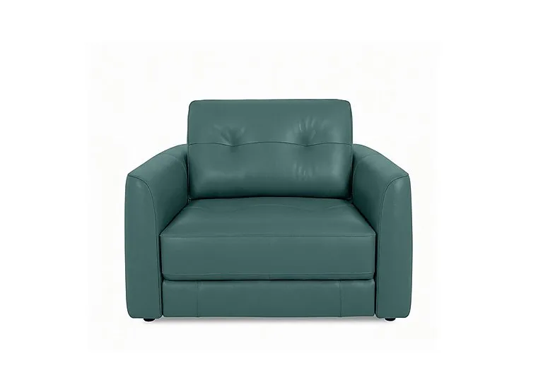 Drift Leather Power Glider Armchair - BV Lake Green - Sofas and Armchairs - In Time for Christmas